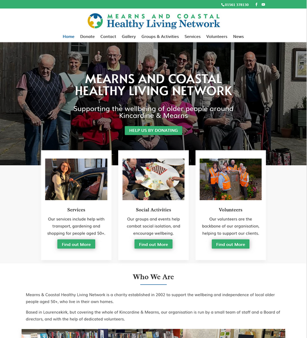 Mearns and Coastal Healthy Living Network website Mearns and Coastal Healthy Living Network website
